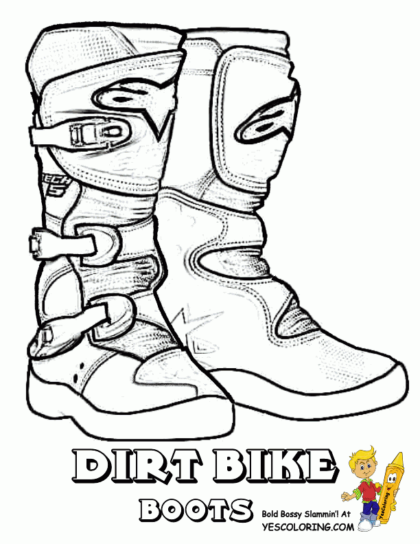 Dirt Bike Coloring Pages For Kids Coloring Home