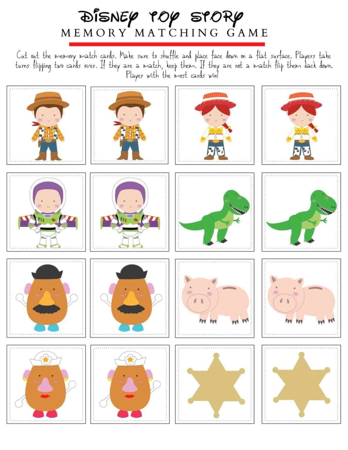 printable matching games pdf
