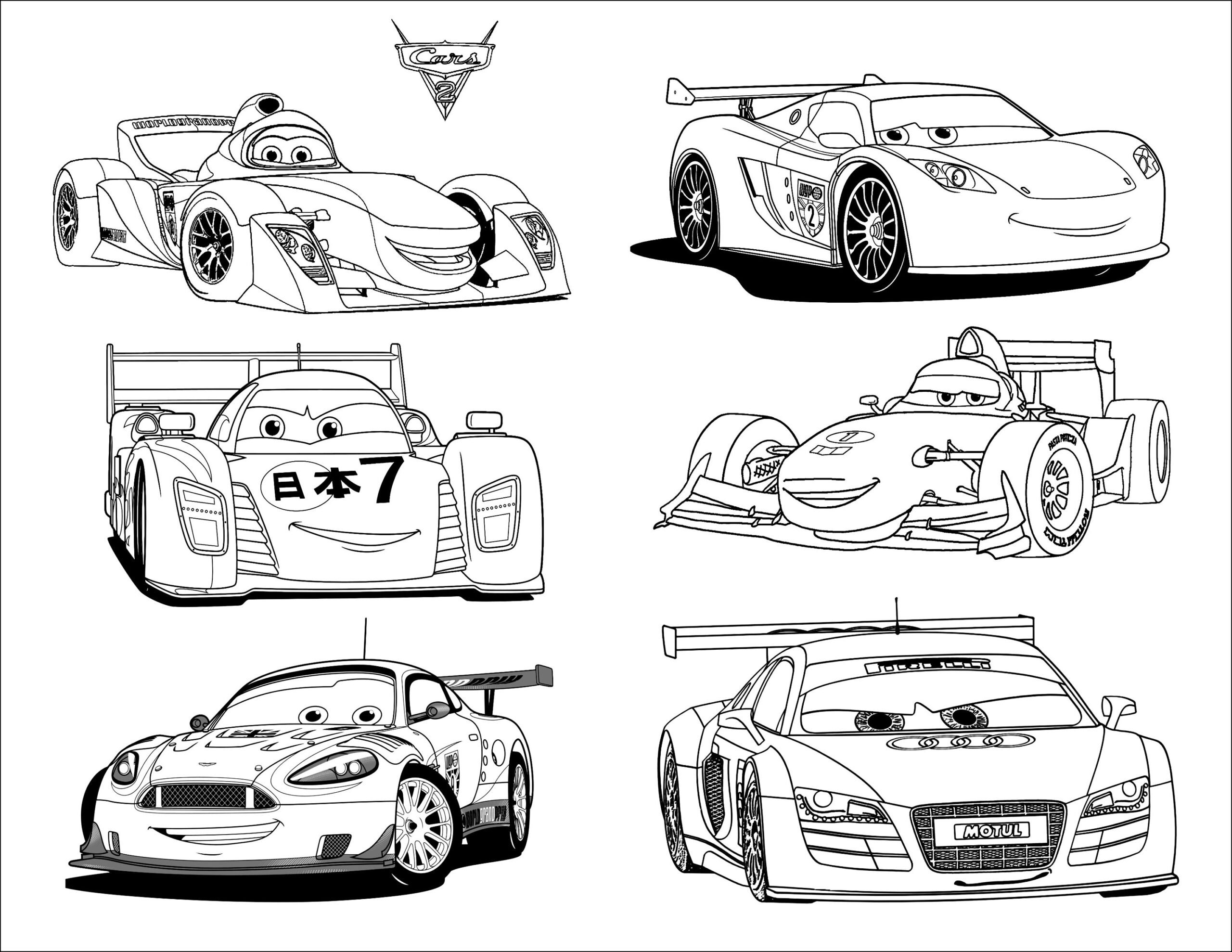 Disney Pixar Cars Coloring Pages