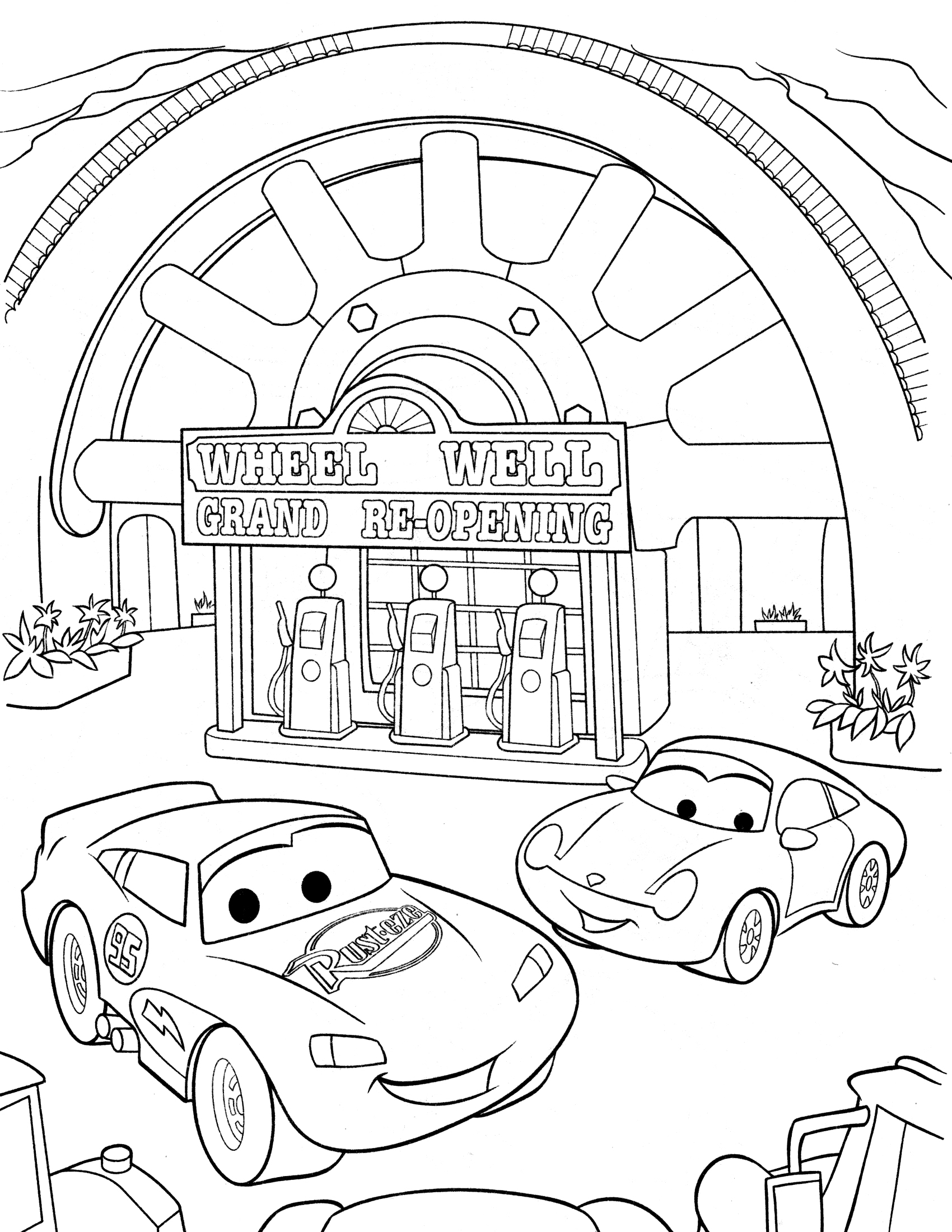 Disney Pixar Cars Coloring Pages To Print
