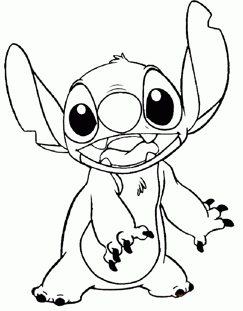 Disney Stitch Coloring Pages Free Printable Free Coloring Sheet 