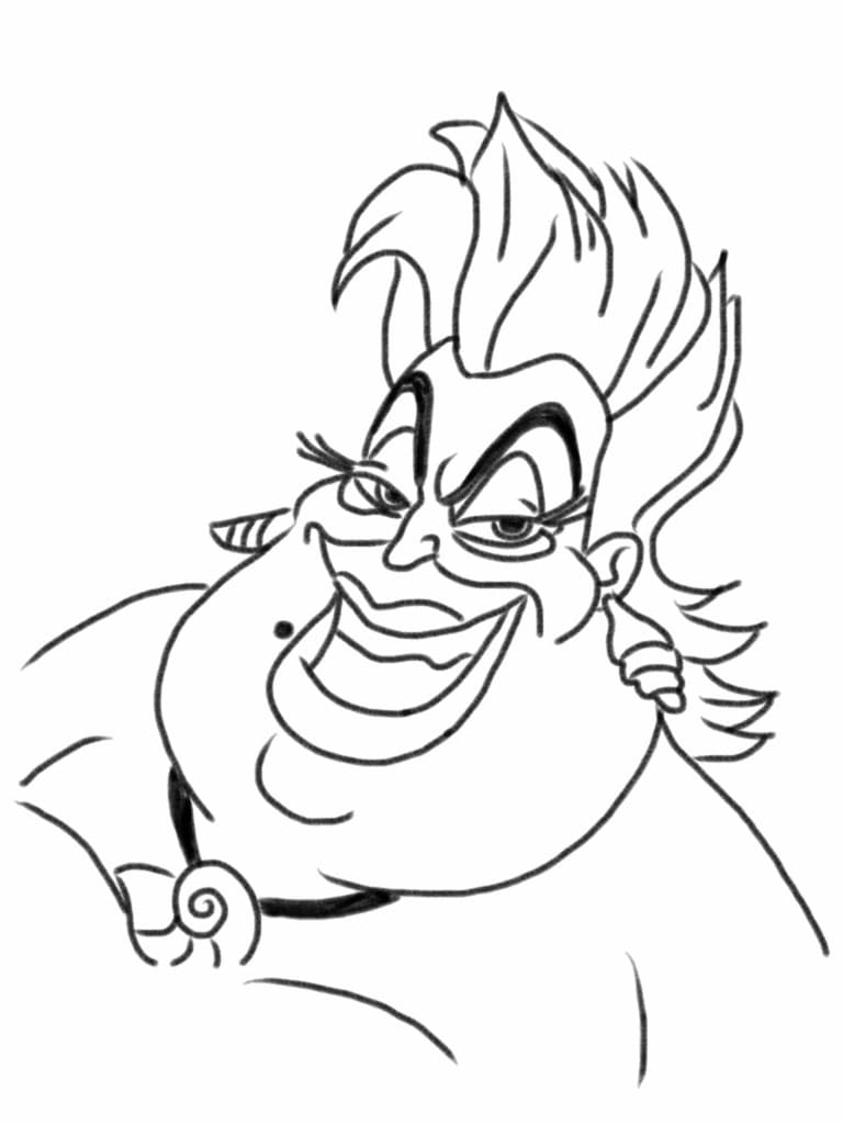 Disney Ursula Coloring Page Free Printable Coloring Pages For Kids