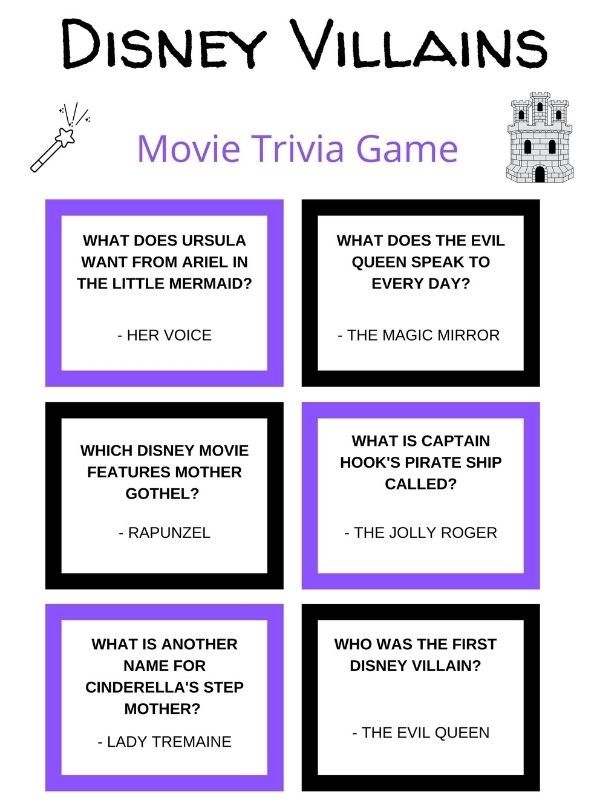 free printable disney picture quiz with answers