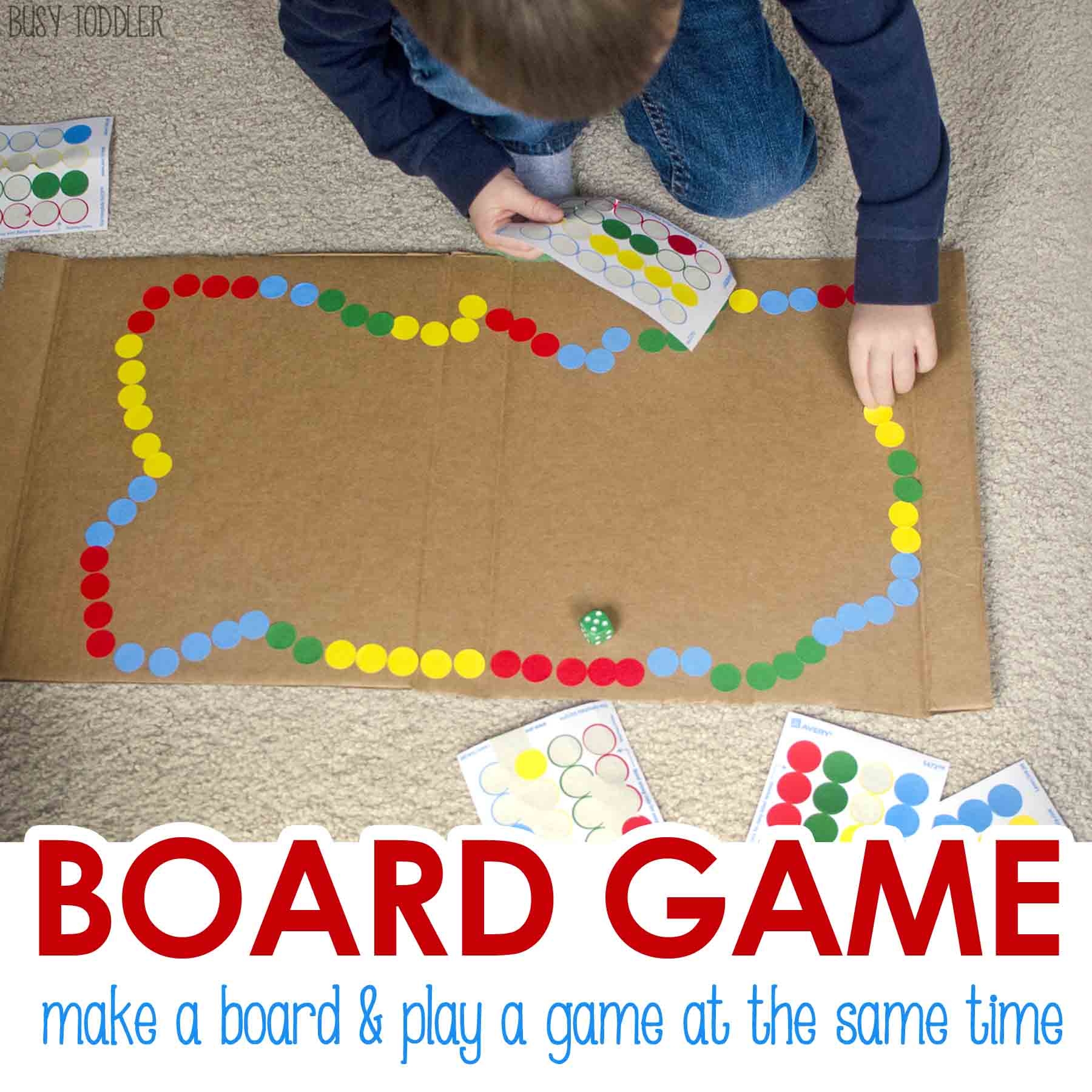 DIY Board Game Busy Toddler