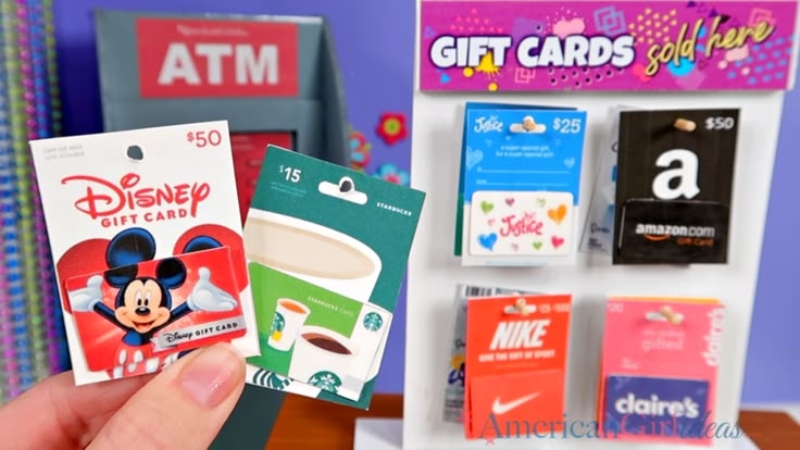 americangirlideas.com printables gift cards