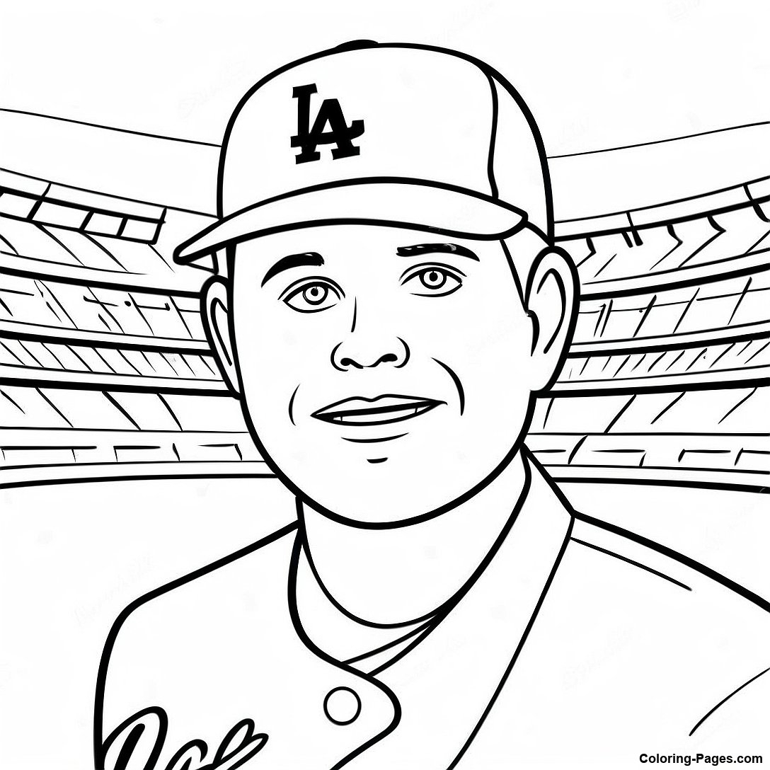 Dodgers Coloring Page Coloring Pages