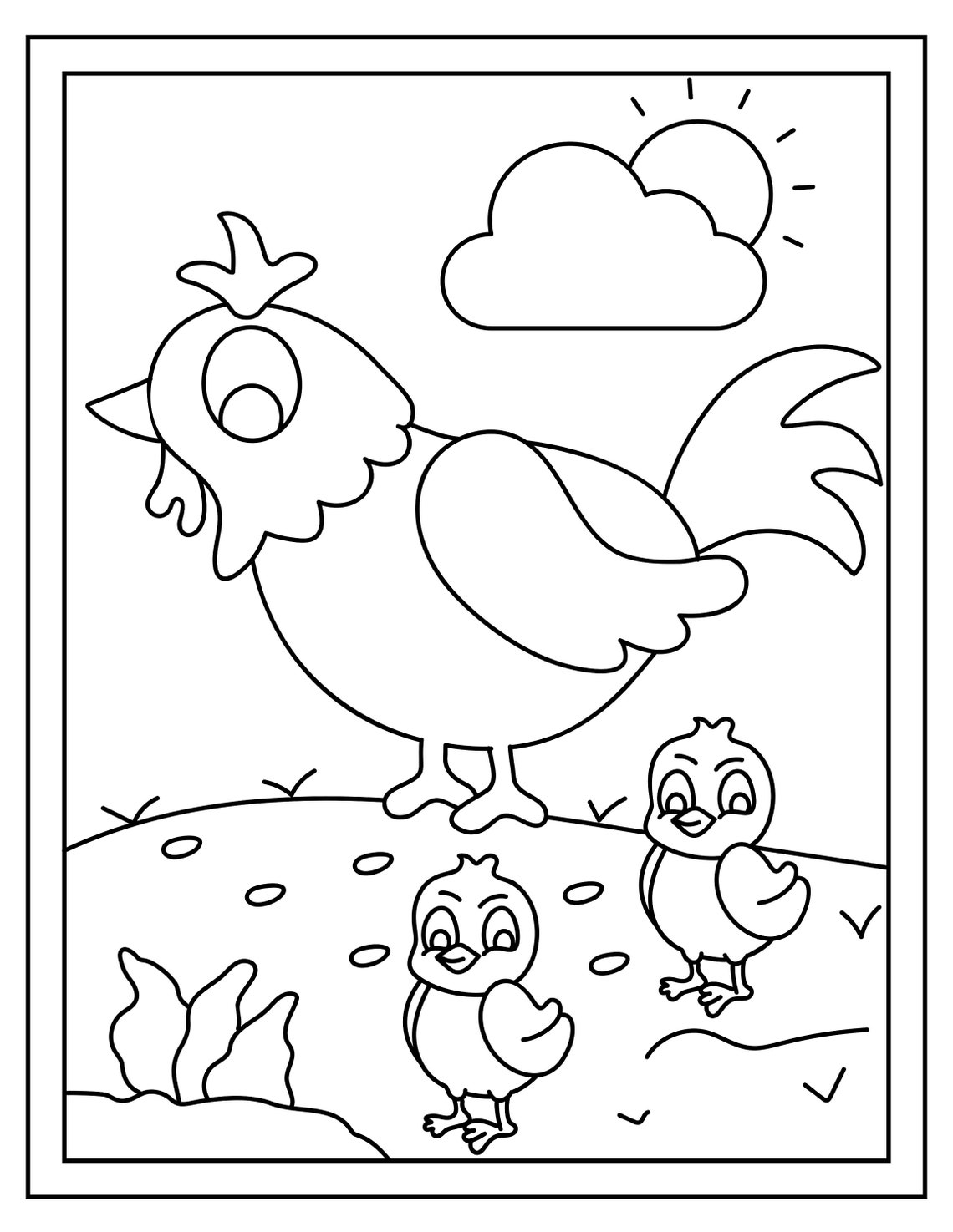 Domestic Animals 16 Printable Coloring Pages Etsy