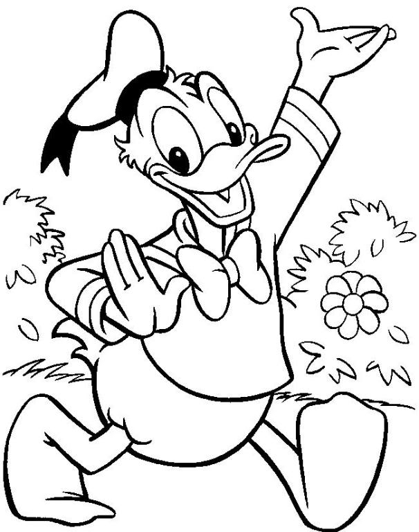 Donald Duck Coloring Page