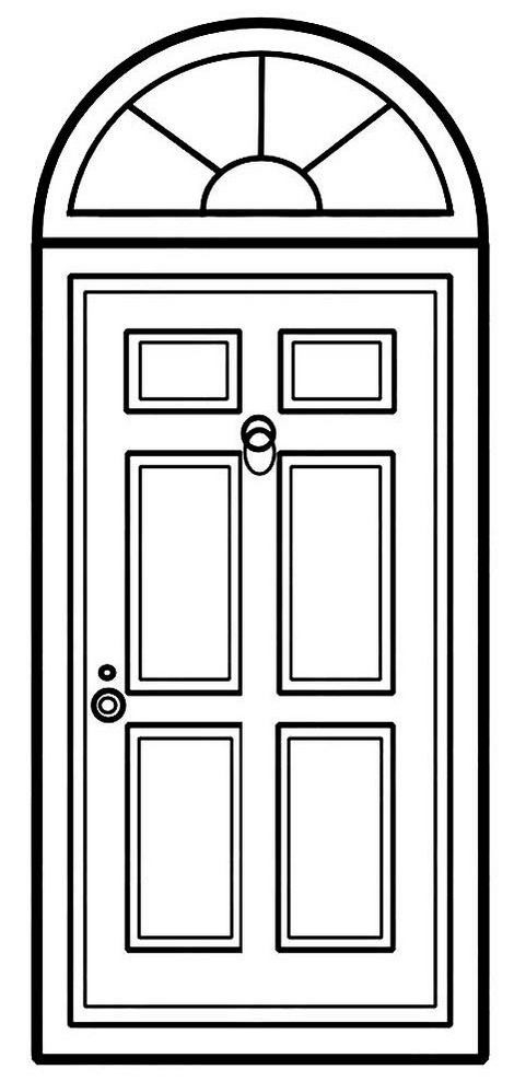 Door Coloring Page Coloring Pages House Colouring Pages Coloring 