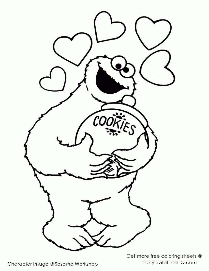 Dot To Dot Cookie Monster Coloring Pages Free Coloring Home