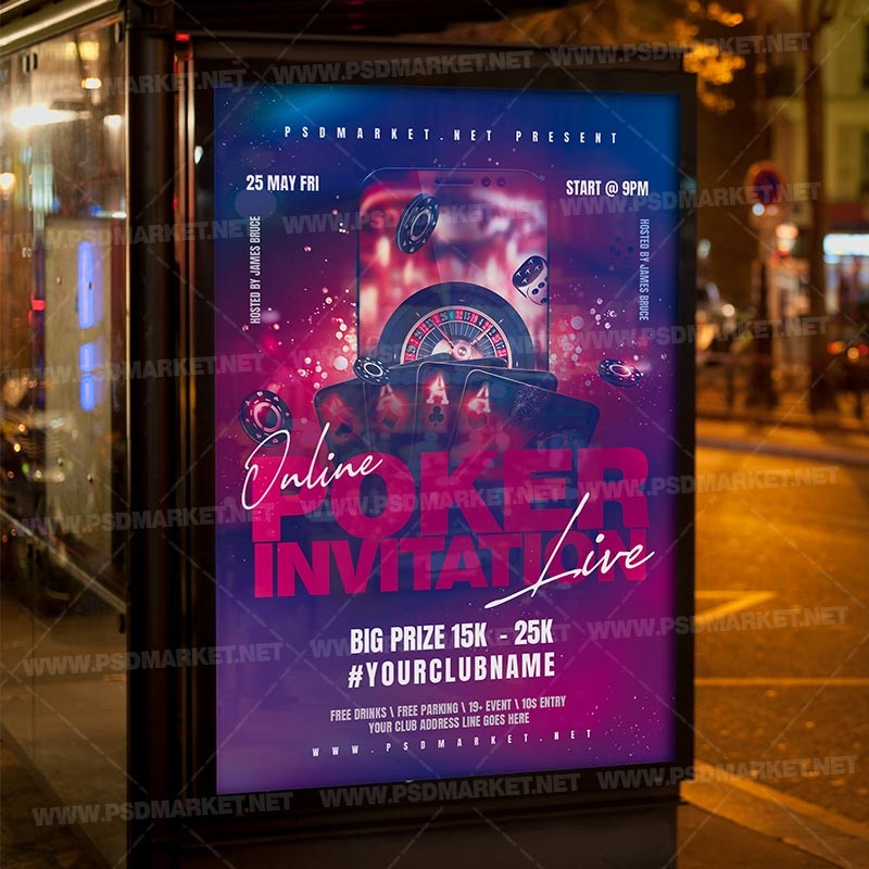 poker invitation template