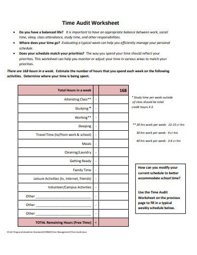 Download The Life Audit Worksheets Worksheets Library