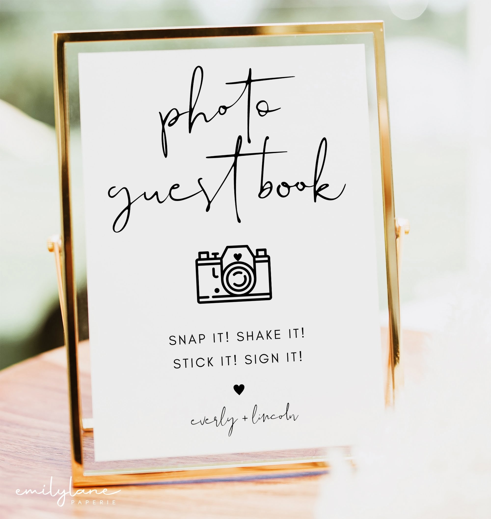 free printable guest book sign template