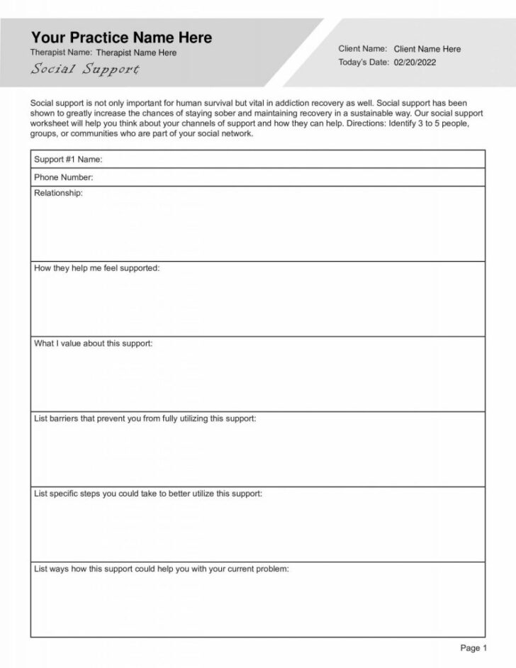 substance abuse pdf worksheets