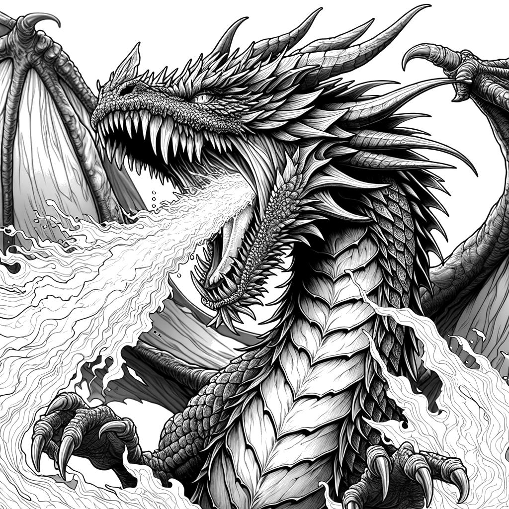Fire Coloring Page
