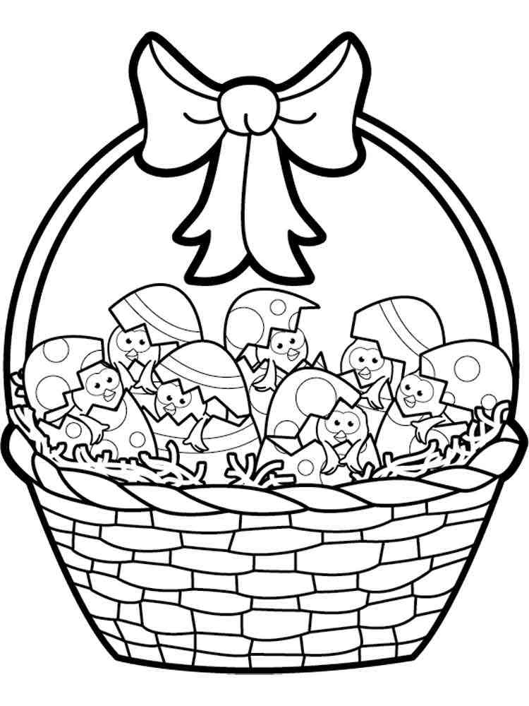 Easter Basket Coloring Pages