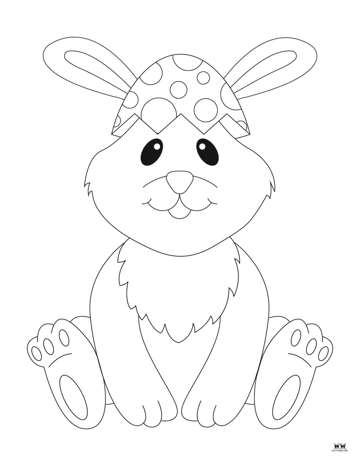 easter bunny free coloring pages