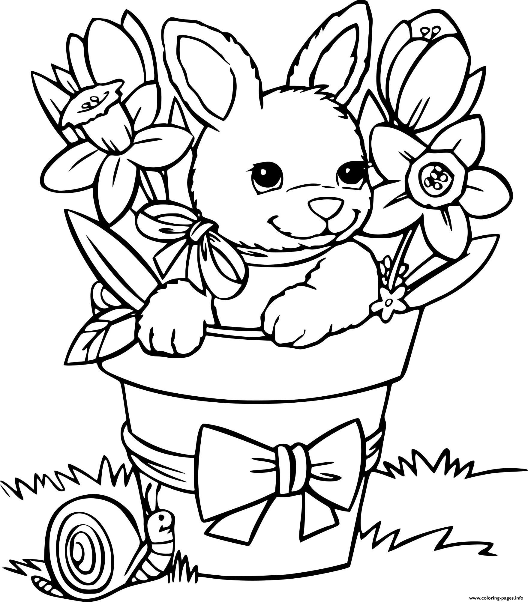 Easter Bunny Coloring Pages To Print