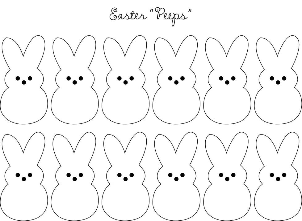 Easter Peeps Coloring Page Free Printable Coloring Pages For Kids