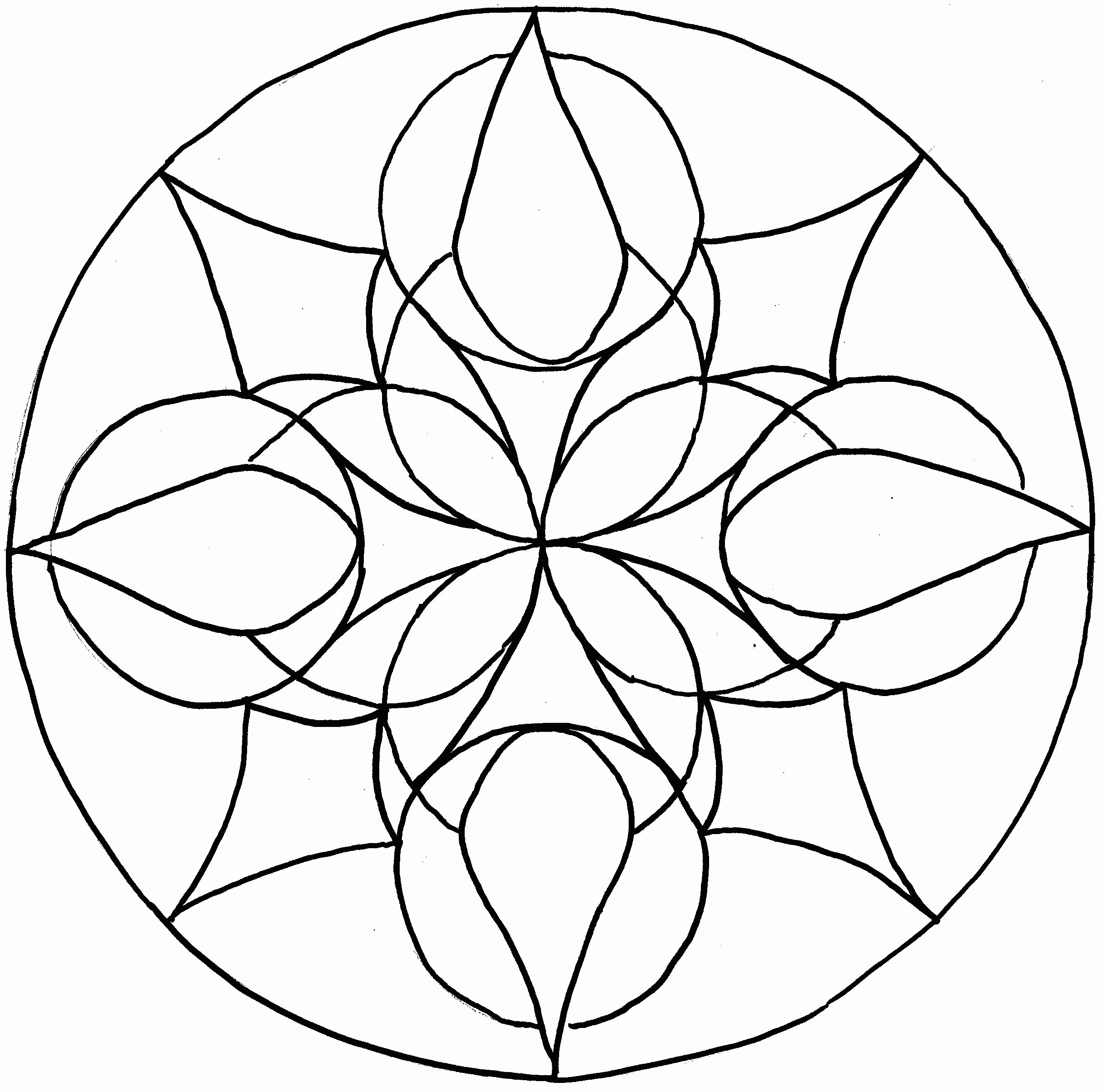 Easy Mandala Coloring Pages Samuelinfirmier