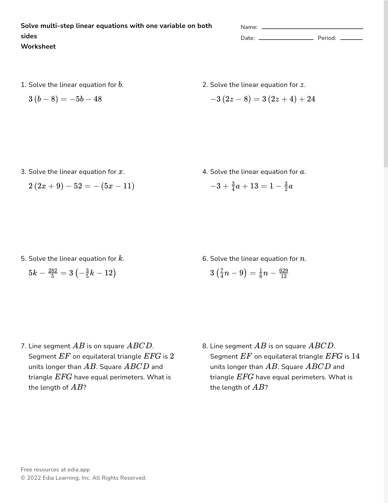 Edia Free Math Homework In Minutes Worksheets Library