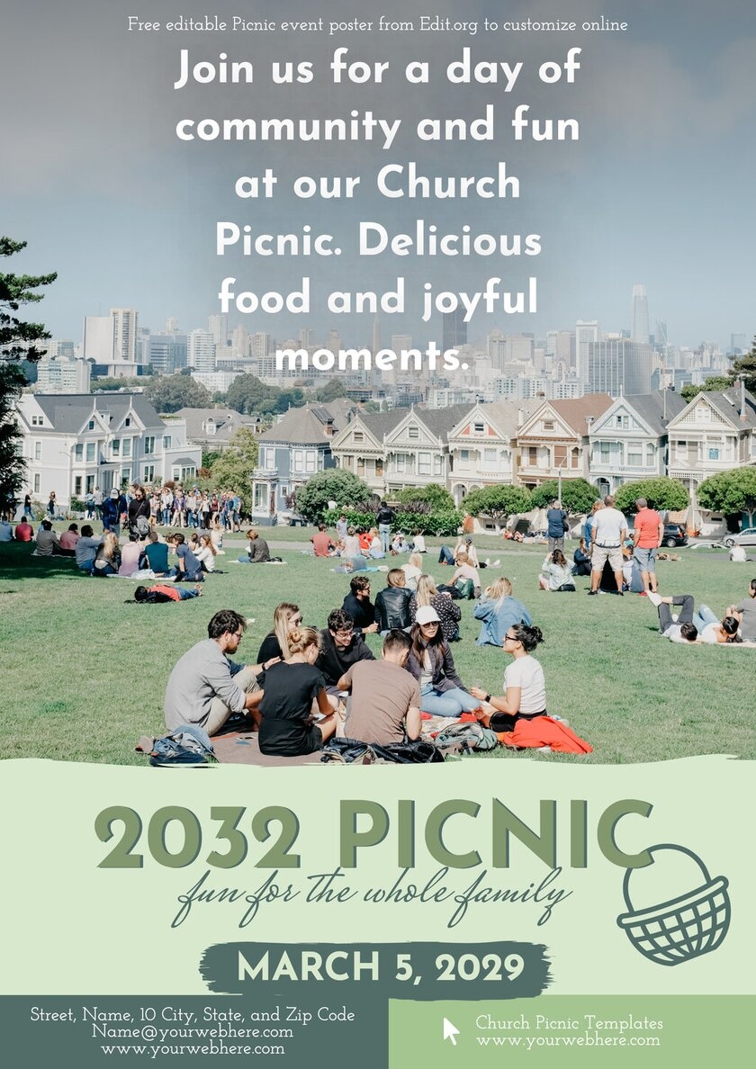 Editable Picnic Party Invitation Templates