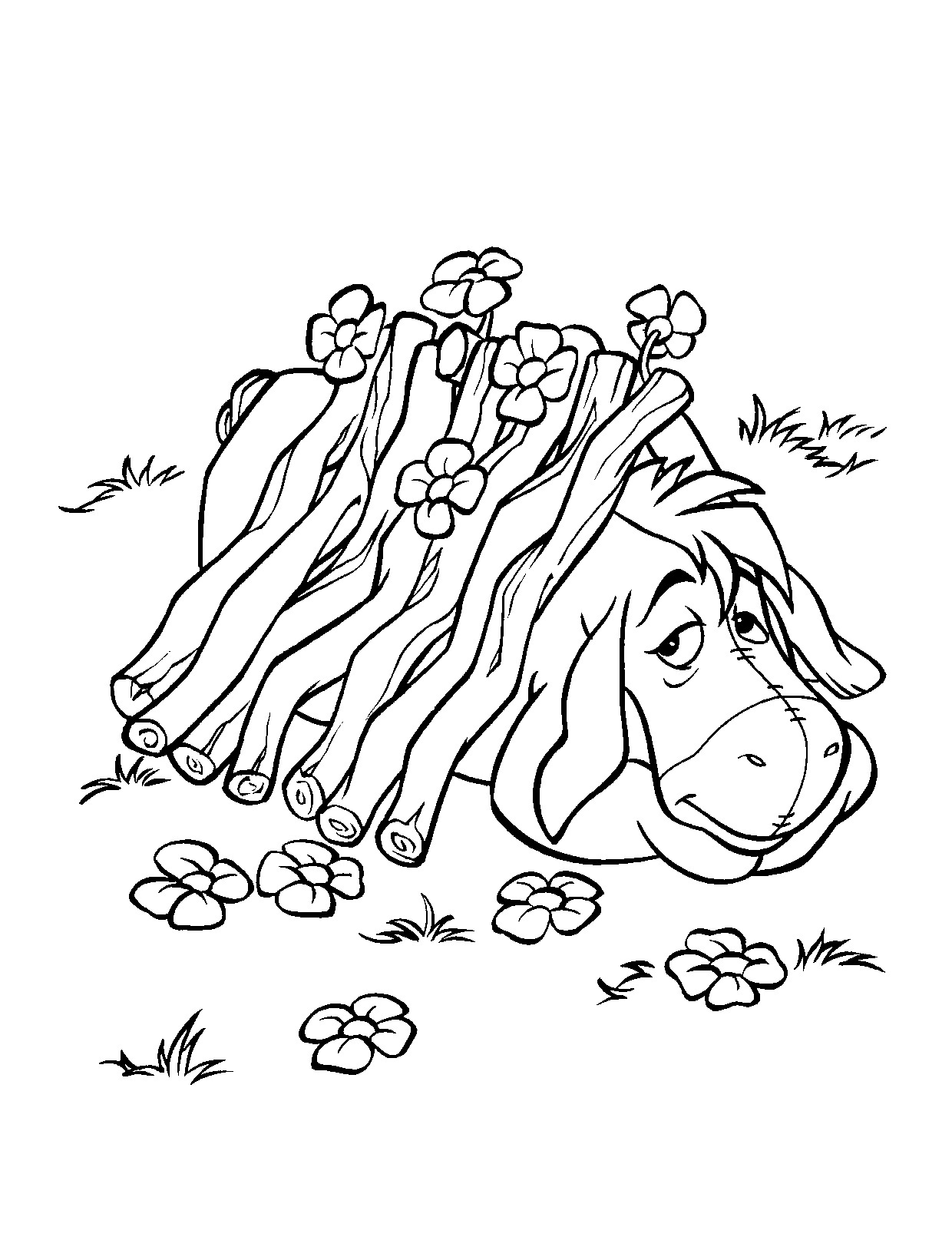 Eeyore Coloring Pages Printable ColoringMe