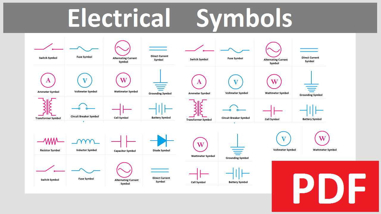 Electrical Symbols In PDF For Free Download ETechnoG