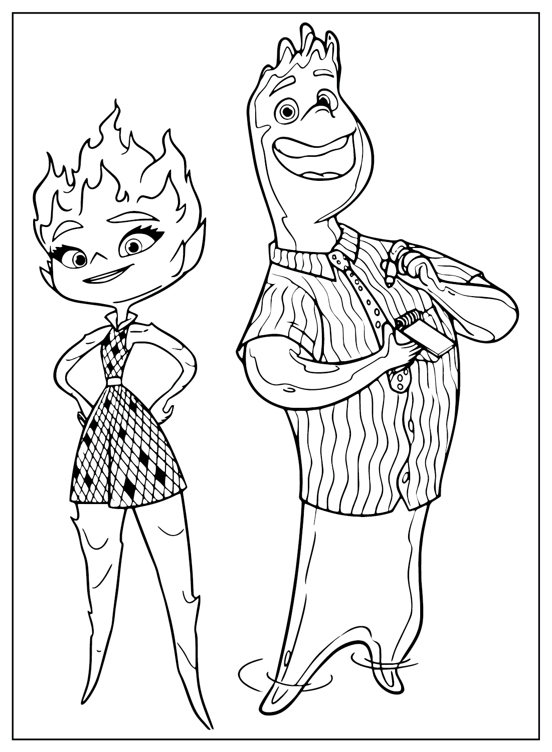 Elemental Coloring Page