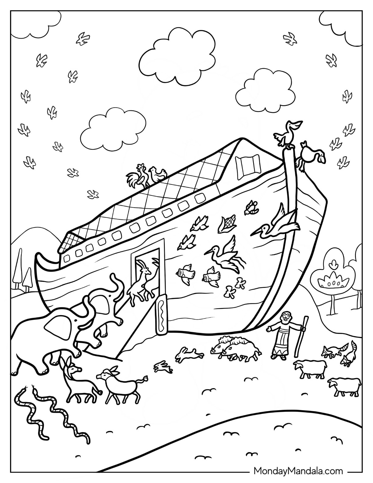 Embark On A Creative Journey With Noah 39 s Ark Coloring Pages