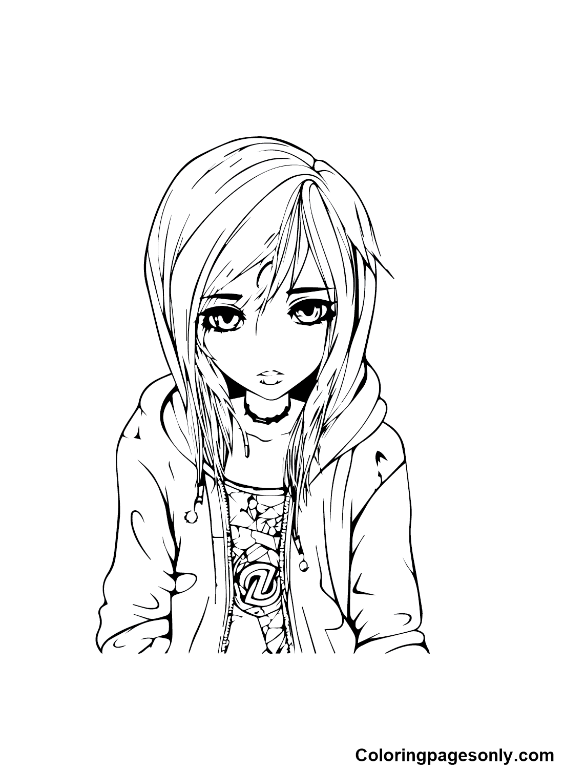 Emo Coloring Pages Coloring Pages For Kids And Adults