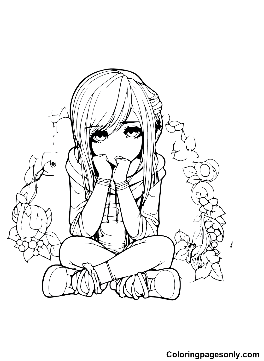Emo Coloring Pages Coloring Pages For Kids And Adults