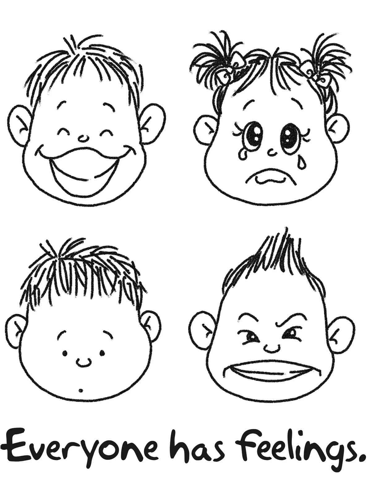 Feelings Coloring Pages