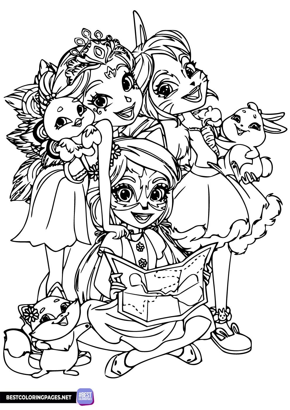 Enchantimals Coloring Pages Bestcoloringpages