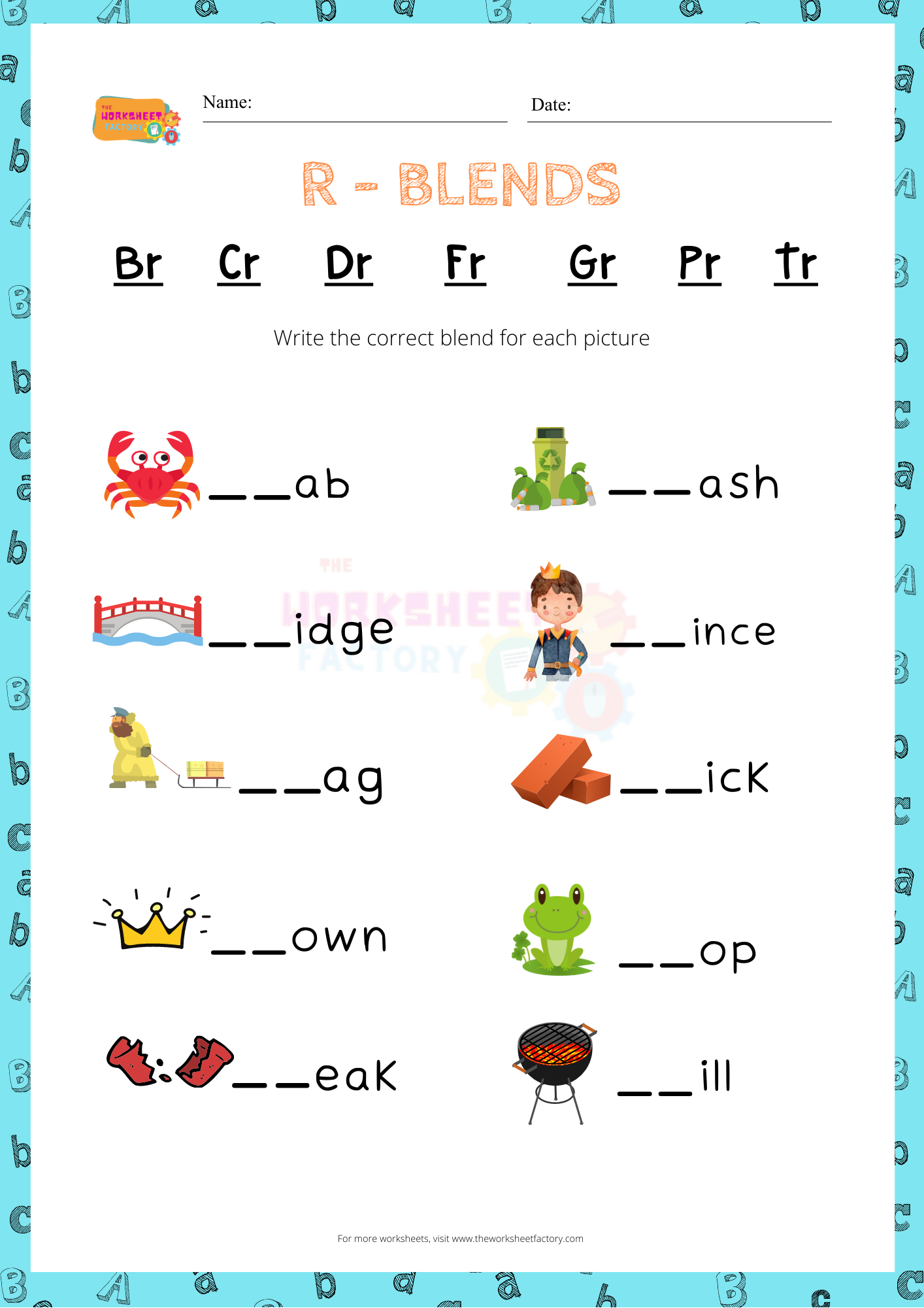 Engaging R Blend Worksheets For Effective Learning