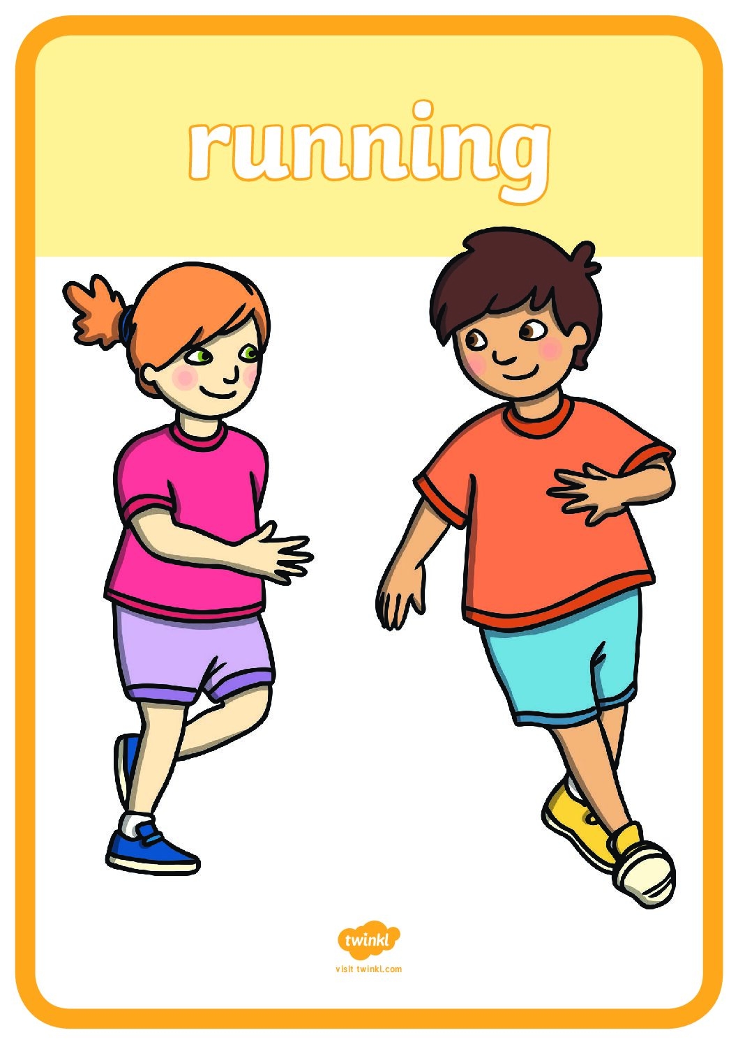 English Action Verbs Flash Cards Language Advisor