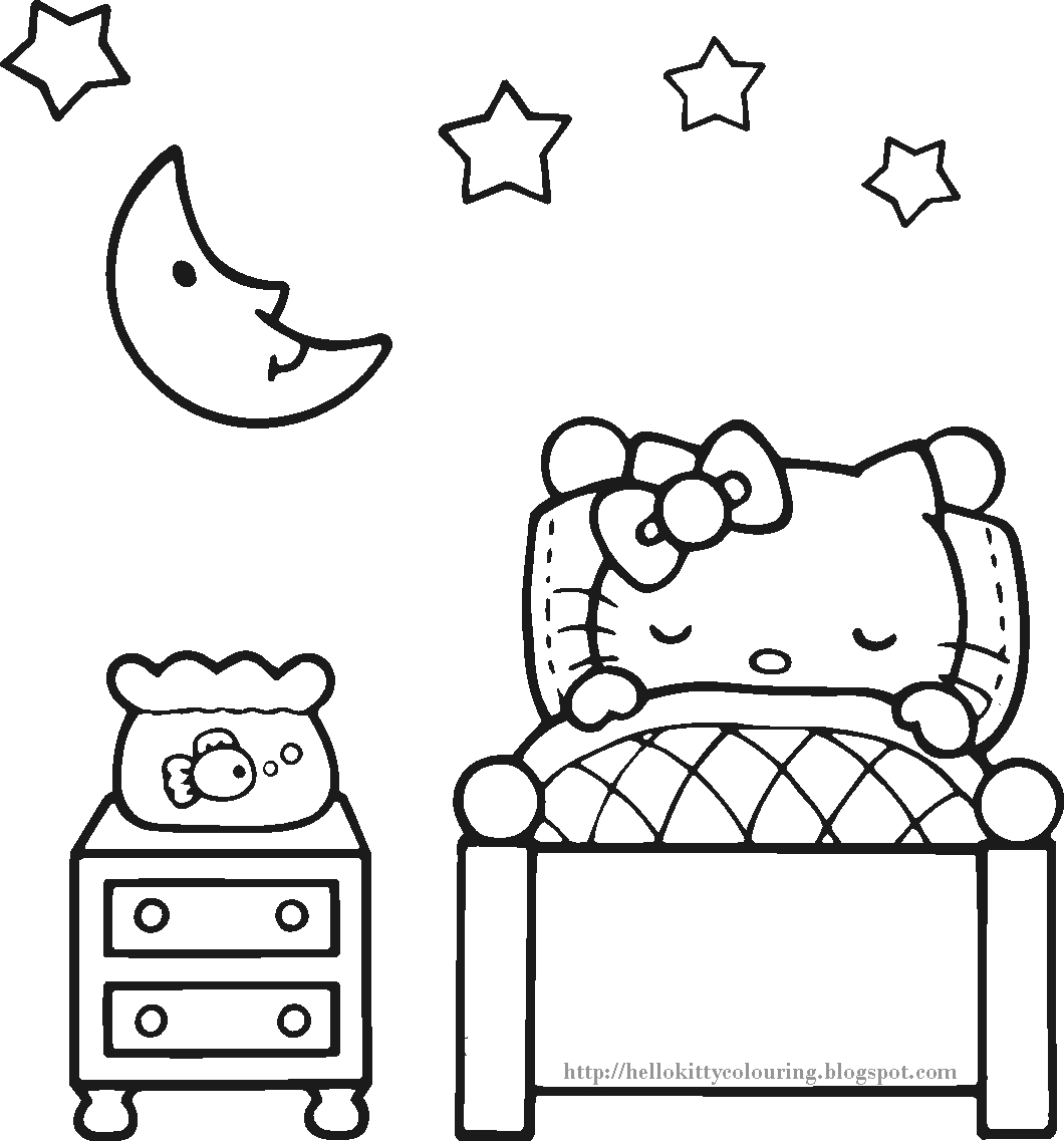 Hello Kitty Pages To Color