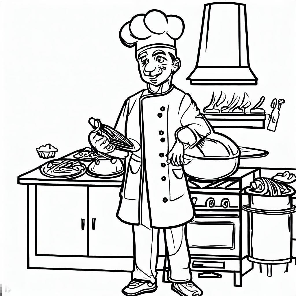 Kitchen Coloring Pages