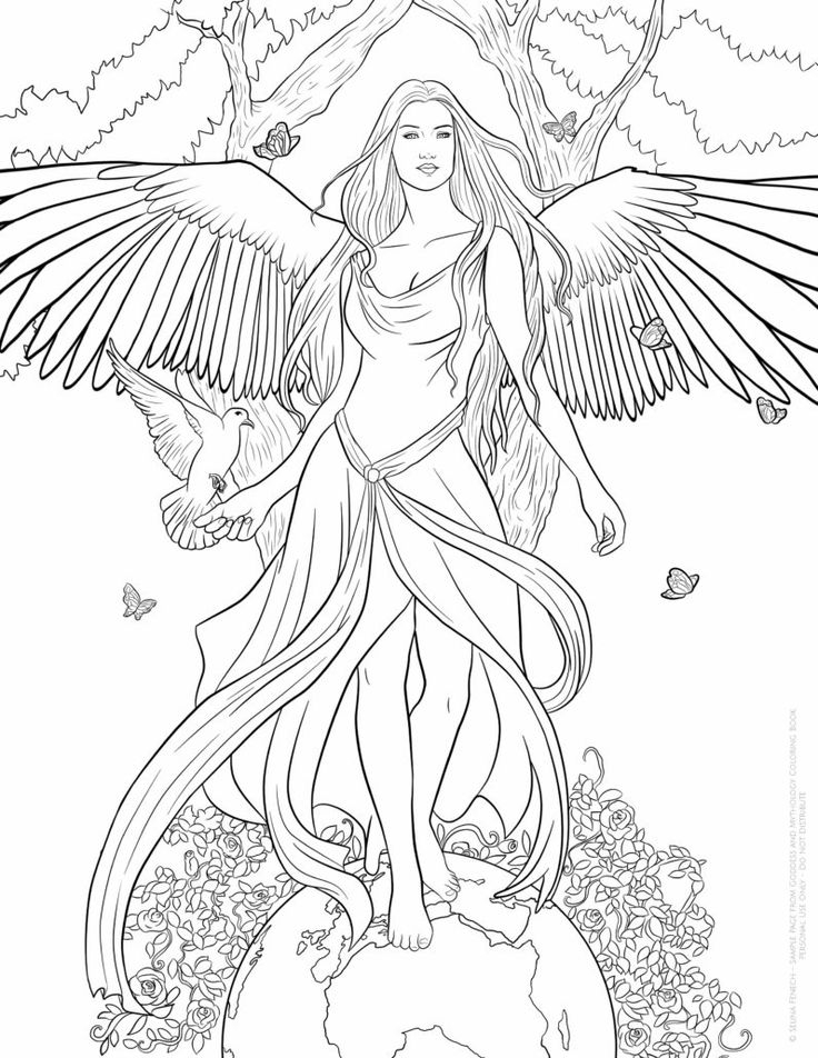 Fantasy Coloring Pages For Adults At GetColorings Free Printable 