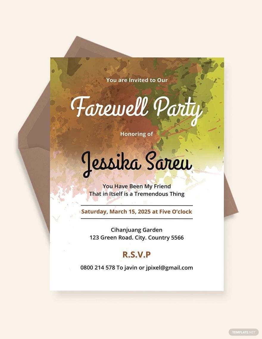 Farewell Party Invitation Email To Colleagues Template Infoupdate
