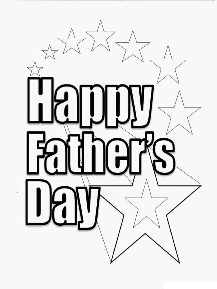 free father's day coloring page