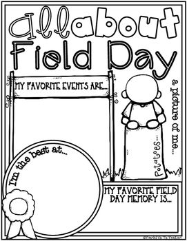 Field Day Coloring Page Coloring Pages