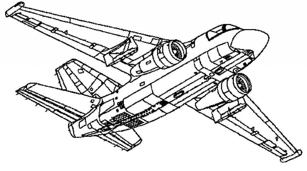 Fighter Plane Coloring Pages Free Printable Templates