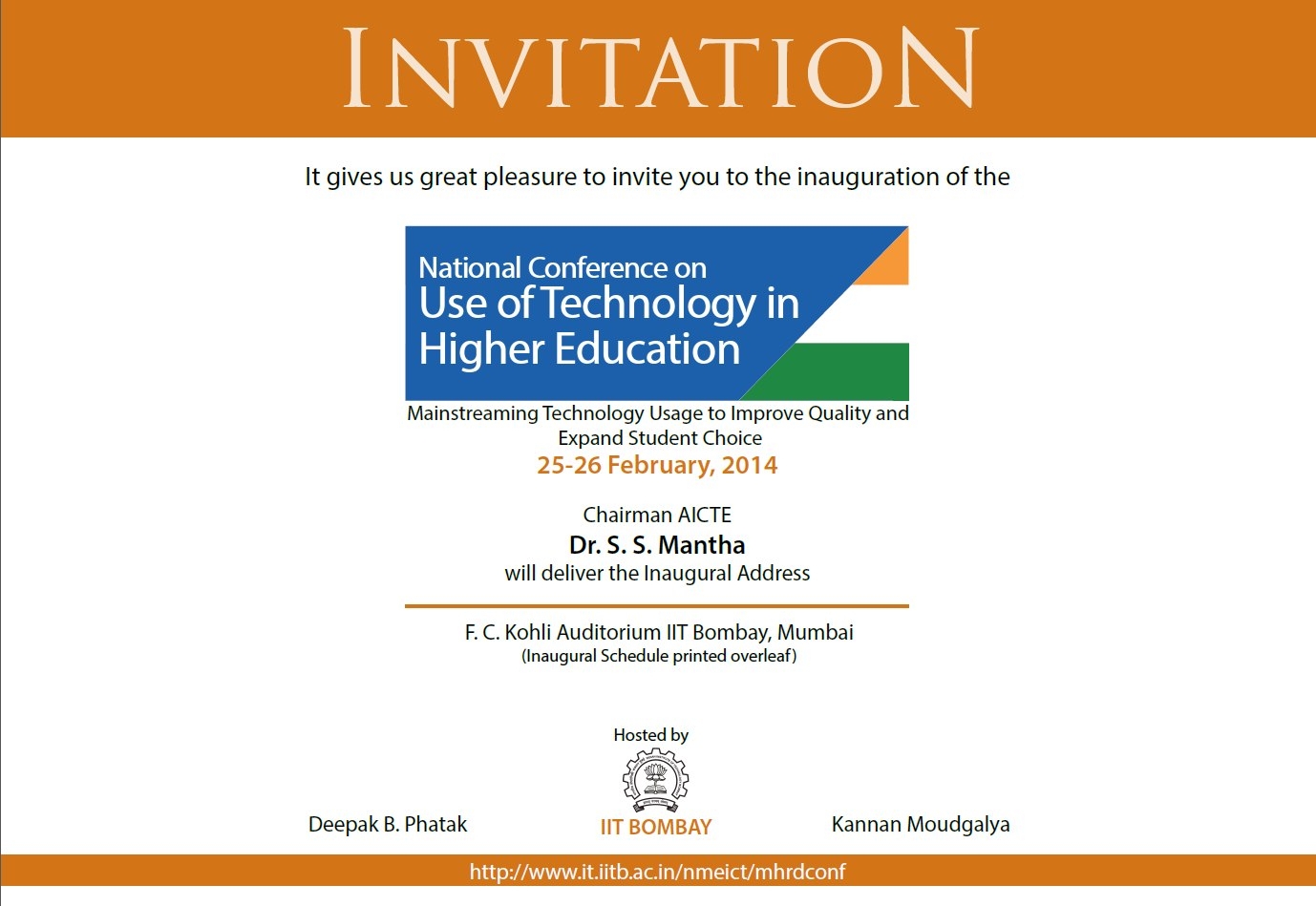 seminar invitation card template