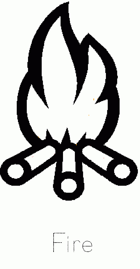 Fire Coloring Page Team Coloring