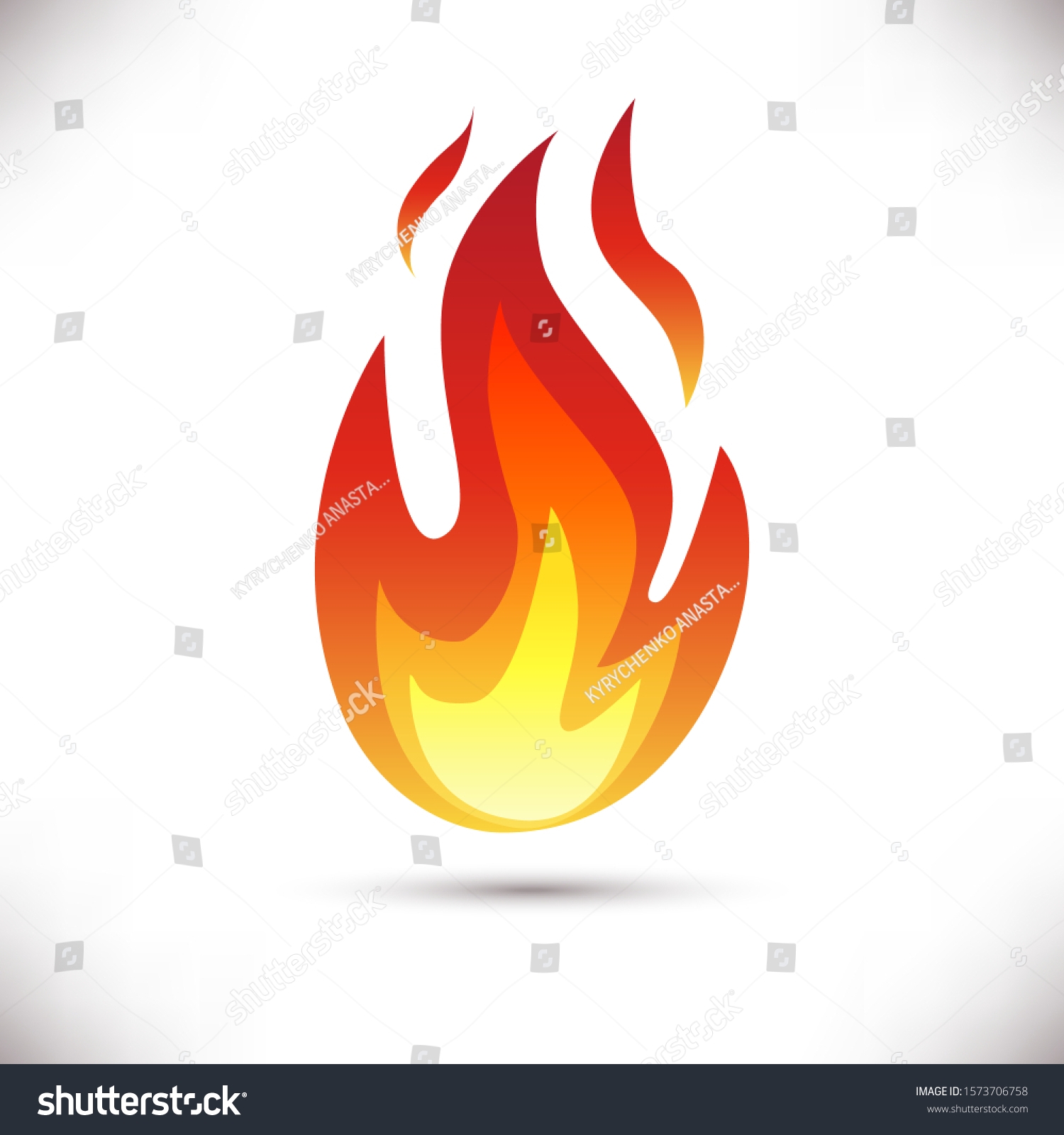 Fire Flame Coloring Page