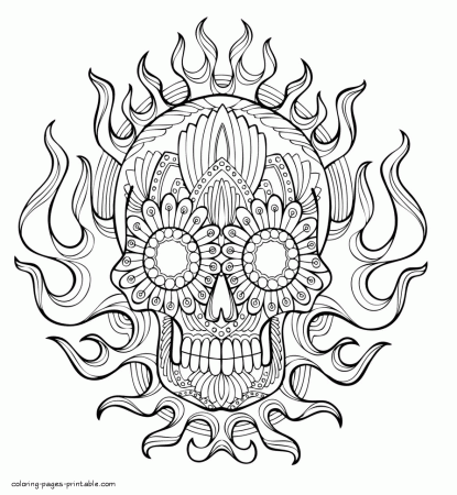 Fire Flame Coloring Pages Printable Sketch Coloring Page My XXX Hot Girl