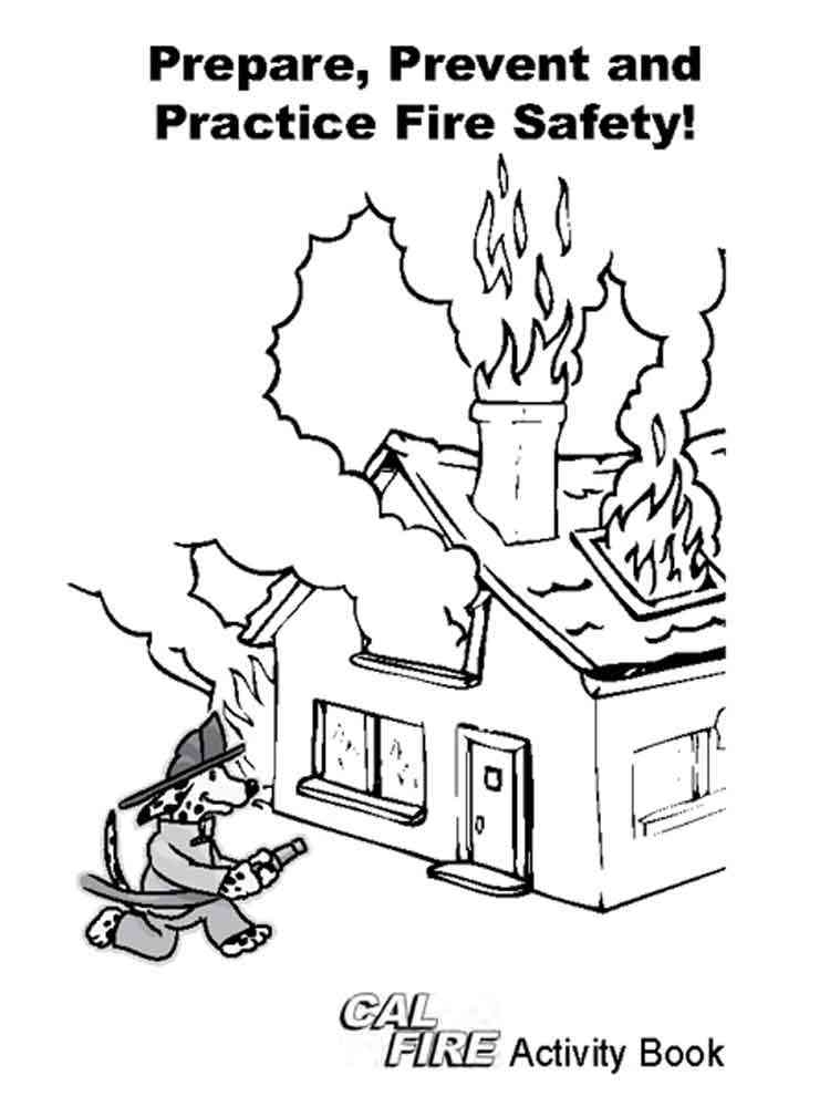 Fire Safety Coloring Pages