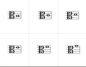 Flash Cards Alto Clef Viola Clef Notes Asaph Music Co