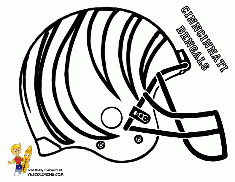 Football Helmet Coloring Pages Coloring Home